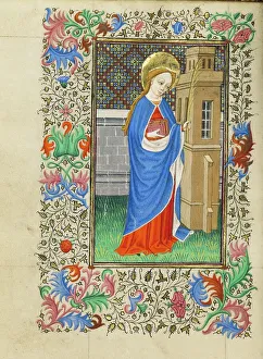 Sir John Fastolf Master Of Prints: Saint Barbara; Book of Hours, about 1430-1440. Creator: Fastolf Master