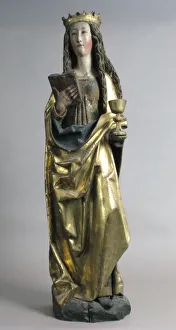 Franconia Prints: Saint Barbara, German, 15th-16th century. Creator: Unknown