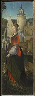 Loyalty Gallery: Saint Barbara. Holy Family with Angels and Saints Catherine and Barbara (Triptych)