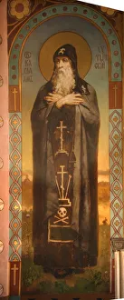 Viktor Mikhaylovich 1848 1926 Prints: Saint Barlaam of Khutyn, 1885-1896. Artist: Vasnetsov, Viktor Mikhaylovich (1848-1926)