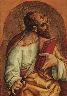 Wonderworker Prints: Saint Bartholomew, 1472. Creator: Crivelli, Carlo (c. 1435-c. 1495)