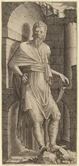 Lambert Suavius Prints: Saint Bartholomew, c. 1548. Creator: Lambert Suavius