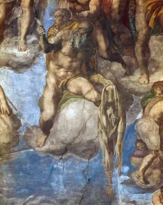 Final Judgment Collection: Saint Bartholomew displaying his flayed skin, 1537-1541
