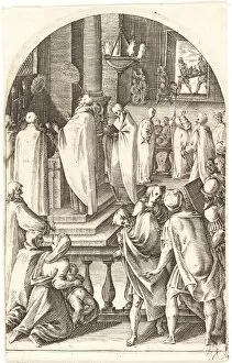 Saint Basil Celebrating the Mass, 1608 / 1611. Creator: Jacques Callot