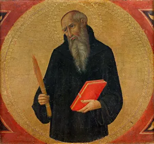 Benedict Prints: Saint Benedict, ca 1460. Creator: Sano di Pietro (1406-1481)