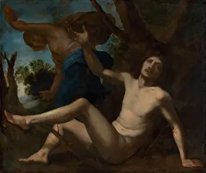 Bushes Prints: Saint Benedict Escapes Temptation, 1630-1650. Creator: Felice Ficherelli