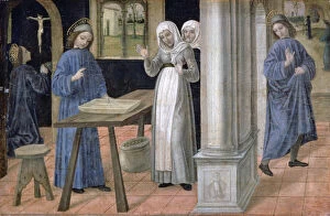 Ambrogio Collection: Saint Benoit, c1480-1523. Artist: Ambrogio Bergognone
