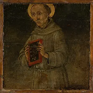 Devotion Prints: Saint Bernardin of Siena, c1485. Creator: Guidoccio Cozzarelli