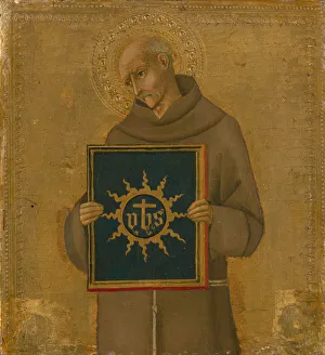 Saint Bernardino, 1450-60. Creator: Sano di Pietro