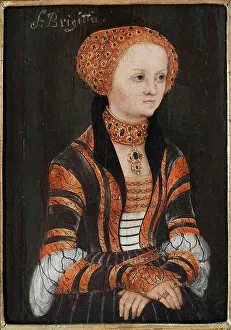 Bridget Of Sweden Prints: Saint Bridget of Sweden. Creator: Cranach; Lucas; the Elder (1472-1553)