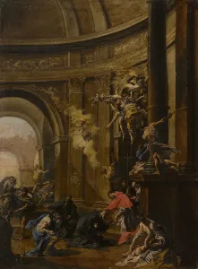 Carlo Borromeo Prints: Saint Carlo Borromeo Receiving the Oblates. Creator: Magnasco; Alessandro (1667-1749)