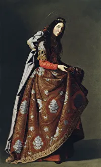 De 1598 1664 Prints: Saint Casilda of Toledo, ca 1630-1634. Artist: Zurbaran, Francisco, de (1598-1664)