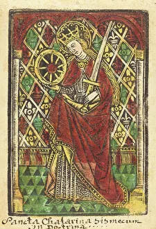 St Catherine Prints: Saint Catherine, 1480 or after