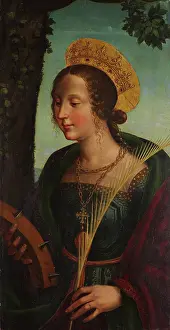 Branch Prints: Saint Catherine of Alexandria, 1510-1520. Creator: Giovanni Martino Spanzotti