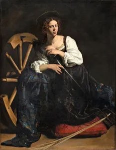 Broken Prints: Saint Catherine of Alexandria, 1598. Creator: Michelangelo Caravaggio