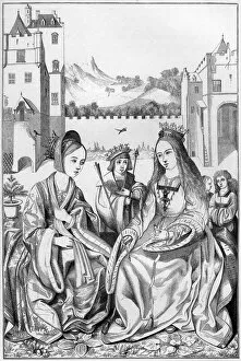 St Catherine Of Alexandria Gallery: Saint Catherine of Alexandria, 15th century (1849).Artist: A Bisson