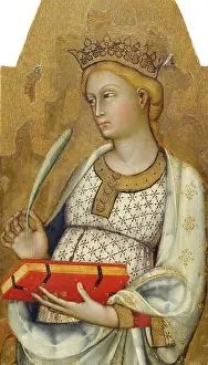 Tuscany Prints: Saint Catherine of Alexandria, c1400-1410. Creator: Paolo di Giovanni Fei