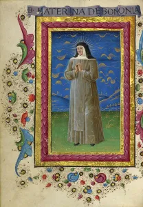 Andrea Gualengo Prints: Saint Catherine of Bologna; Gualenghi-d'Este Hours