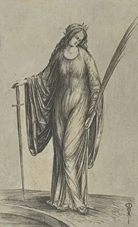 Catherine Saint Prints: Saint Catherine, ca. 1501-3. Creator: Jacopo de Barbari