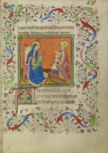 St Catherine Prints: Saint Catherine Presenting a Kneeling Woman to the Virgin and Child; Book of Hours