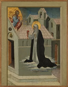 Paolo Gallery: Saint Catherine of Siena Exchanging Her Heart with Christ. Creator: Giovanni di Paolo