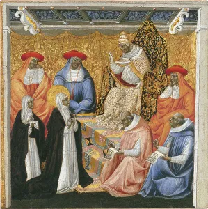 Catherine Of Siena Prints: Saint Catherine of Siena before the Pope at Avignon