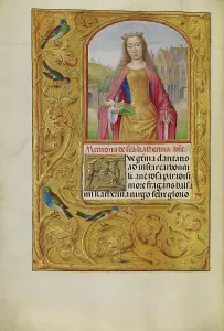 St Catherine Prints: Saint Catherine with a Sword and a Book; Spinola Hours