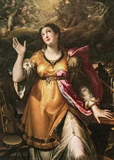 Saint Cecilia, 1580. Creator: Calvaert, Denys (ca 1540-1619)