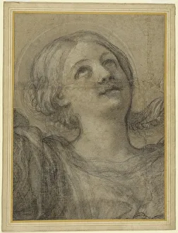 St Cecile Prints: Saint Cecilia, about 1612-1615. Creator: Domenichino