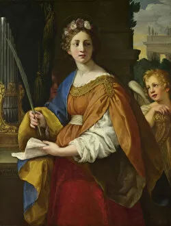 Cecilia Collection: Saint Cecilia, 1620-1625. Artist: Cortona, Pietro da (1596-1669)