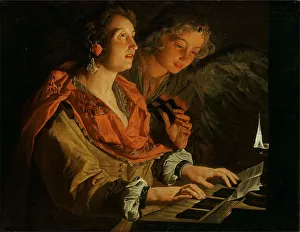 Cecilia Collection: Saint Cecilia and the Angel
