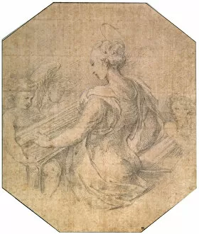 Cecilia Collection: Saint Cecilia, c1527-1530. Artist: Parmigianino