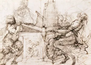 Saint Cecilia at the Organ, 1620-1629. Artist: Crespi, Daniele (1598-1630)