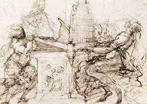 Crespi Gallery: Saint Cecilia at the Organ, 1620-1629. Artist: Crespi, Daniele (1598-1630)