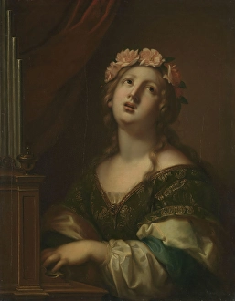 Religious Scene Or Person Prints: Saint Cecilia, probably c1800. Creator: Unknown