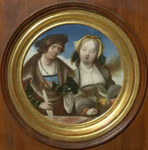 Saint Cecilia and Saint Valerian, c. 1520. Creator: Engebrechtsz. Cornelis (ca