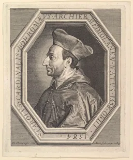 Saint Charles Borromee, cardinal et archeveque de Milan. Creator: Jean Morin