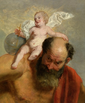Christopher St Prints: Saint Christopher. Creator: Peter van Lint