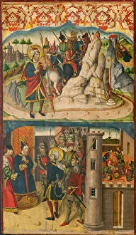 Captivity Gallery: Saint Christopher Meets Satan; Saint Christopher before the King of Lycia, 1480 / 85