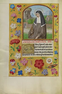 San Francesco Dassisi Prints: Saint Clara with a Monstrance; Spinola Hours