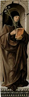 Saint Clare Prints: Saint Clare. Artist: Francesco del Cossa (1436-1478)