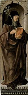 Saint Clare Gallery: Saint Clare. Artist: Francesco del Cossa (1436-1478)