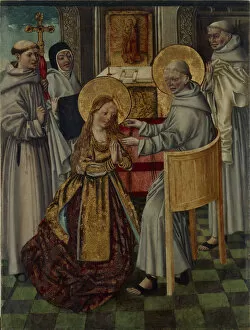 Saint Clare Gallery: Saint Clare enters the cloister, c. 1500