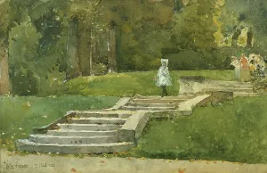Frederick Childs Hassam Prints: Saint-Cloud, 1889. Creator: Frederick Childe Hassam
