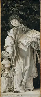 Latin Prints: Saint Cyriacus, c1509-1510. Creator: Matthias Gruenewald