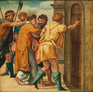 The Elder 1493 1555 Prints: Saint Cyriacus is led to Prison (Cyriacus altar from St)