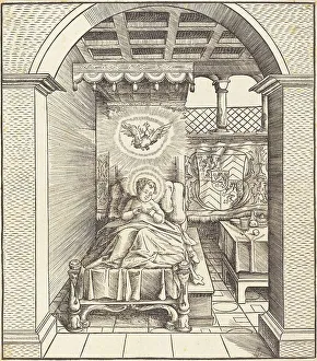 Beck Leonhard Prints: Saint Dentalinus, 1516/1518. Creator: Leonhard Beck