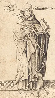 Dominic De Guzman Prints: Saint Dominic, c. 1470. Creator: Israhel van Meckenem
