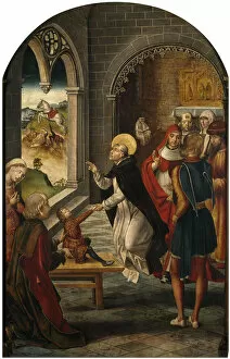 Domingo De Guzman Gallery: Saint Dominic Resurrects a Boy, 1493-1499. Artist: Berruguete, Pedro (1450-1503)