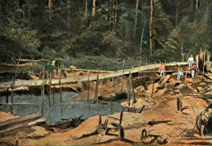Local Industry Gallery: Saint-Elie. Le Schluss (Rigole Pour L Or), (The Sluice, Prospecting for Gold), 1900